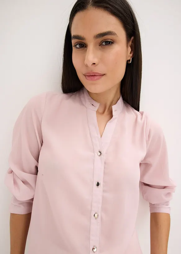 Chiffonbluse med avtagbart knytebånd, bonprix