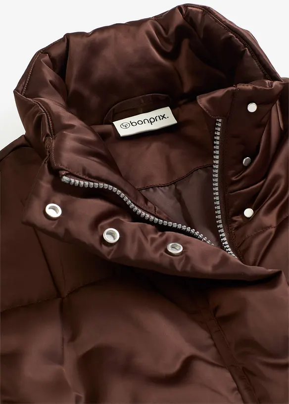 Vattert vest med lett glans, bonprix