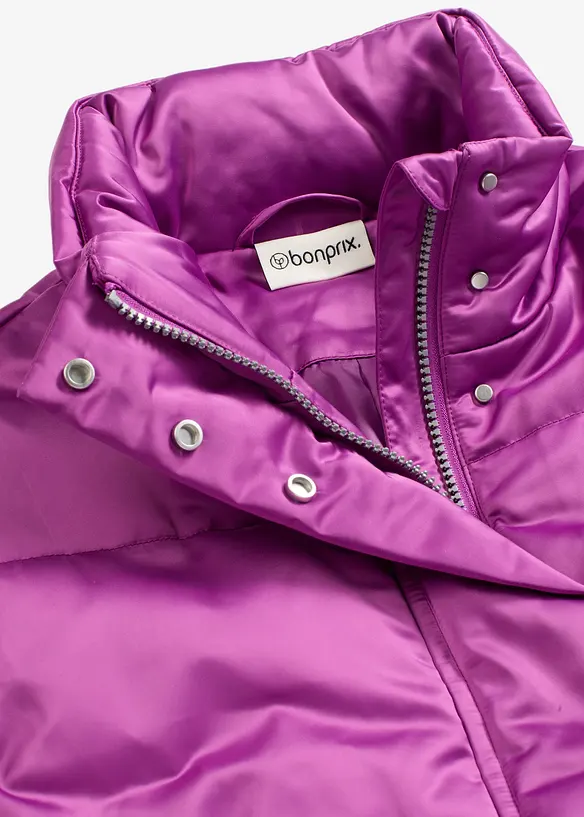 Vattert vest med lett glans, bonprix