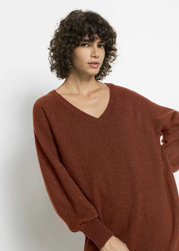 Legglang, oversized og strikket kjole, bonprix