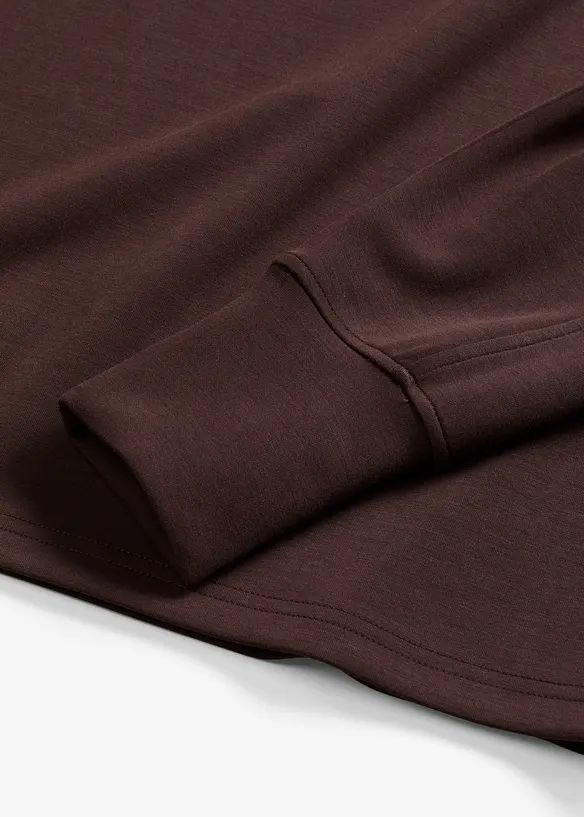 Oversized sweatshirt av mykt scubamateriale, bonprix