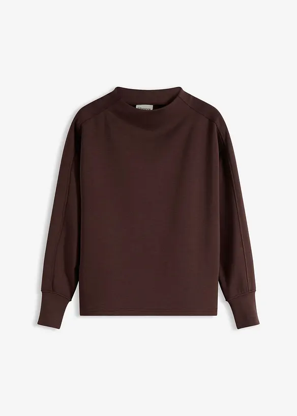 Oversized sweatshirt av mykt scubamateriale, bonprix