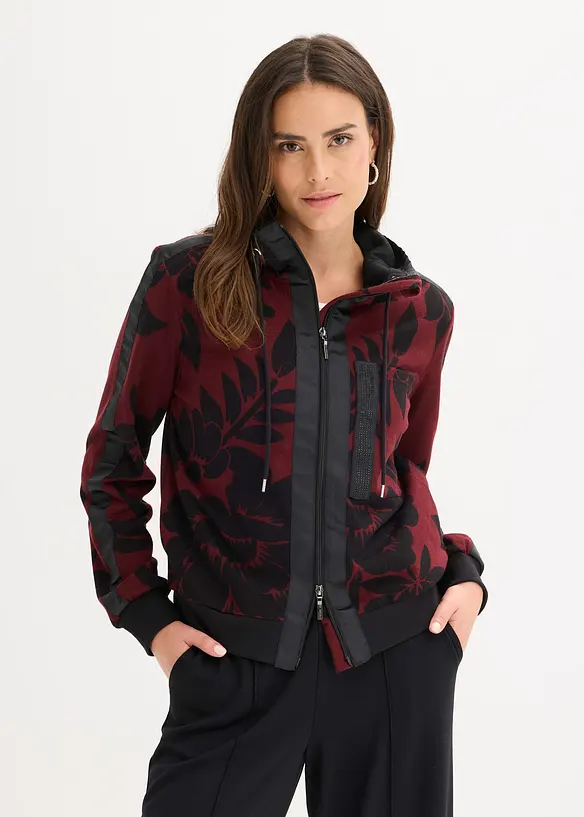 Sweatjakke med bomull, bonprix