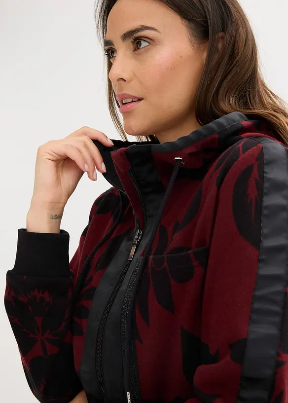 Sweatjakke med bomull, bonprix