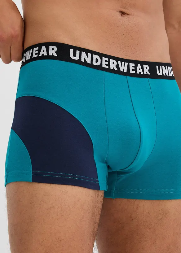 Boksershorts med bomull i ettersittende modell (3-pack), bonprix