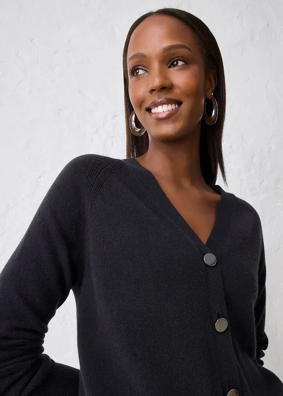 Cardigan i kasjmir med Good Cashmere Standard®, bonprix