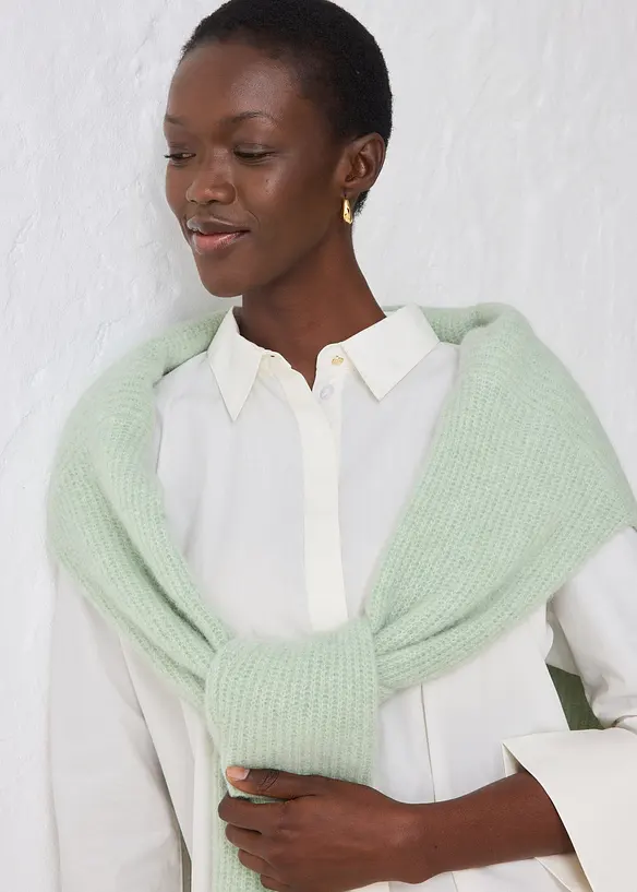 Skjorte med silke, bonprix