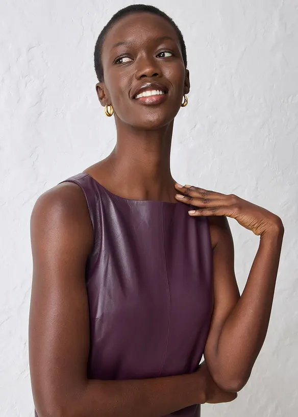 Skinnkjole av lammenappa, bonprix