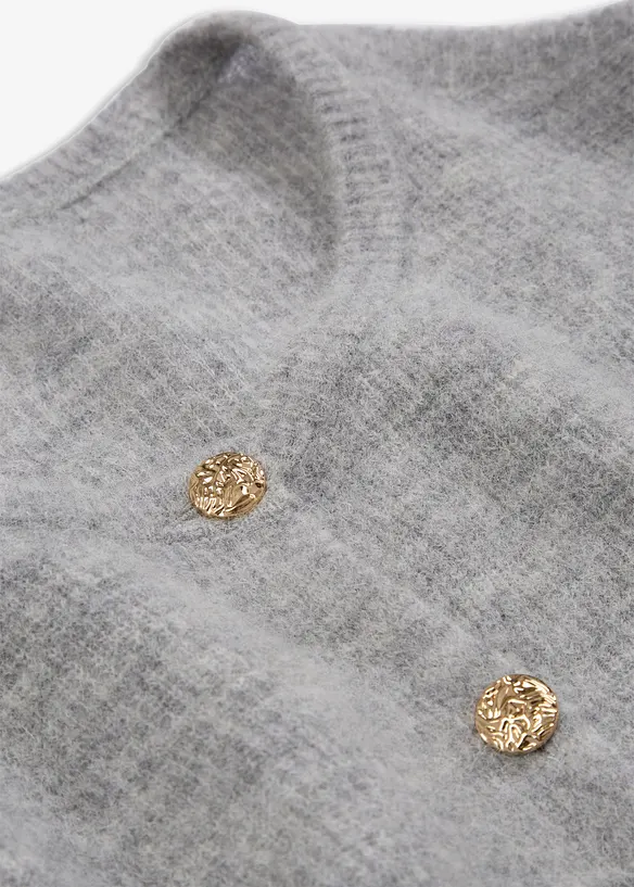 Cardigan i varmende alpakkaull-miks, bonprix