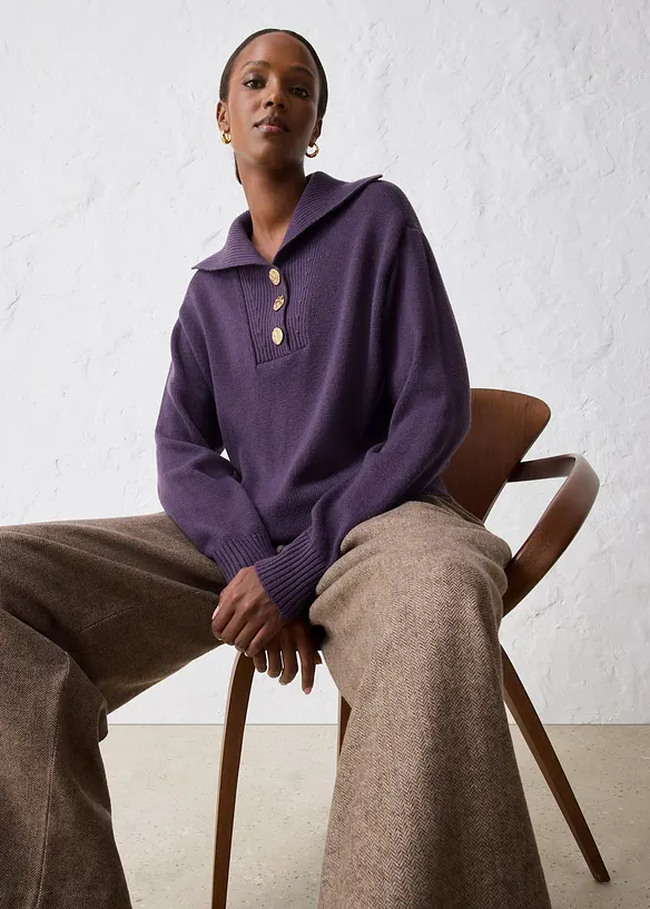 Genser i merinoull, bonprix