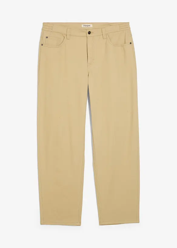 Relaxed Fit-twillbukse med komfortlinning, Straight, bonprix