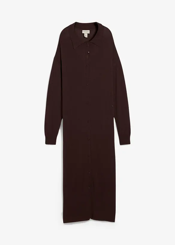 Finstrikket kjole av viskosemiks, bonprix