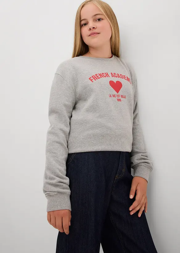Wide leg-jeans, Mid Waist, bonprix