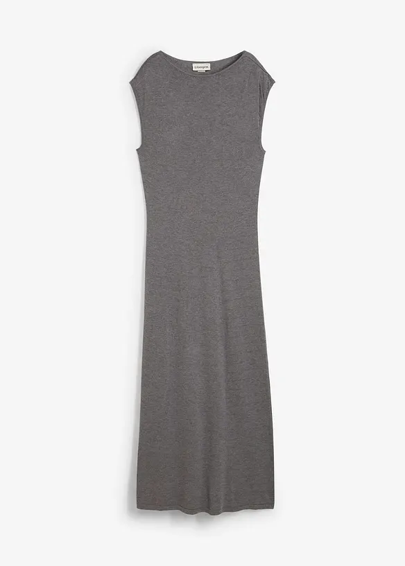 Finstrikket kjole av viskosemiks, bonprix