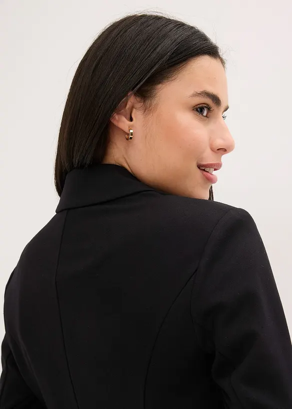 Lang blazer i Punto di Roma-materiale, bonprix
