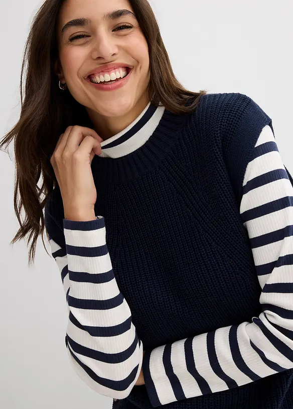 Strikket vest, bonprix