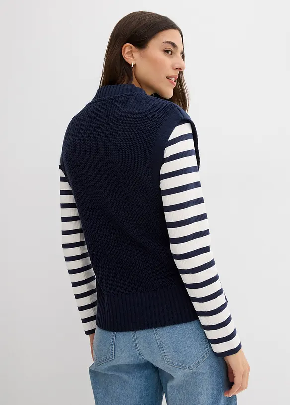 Strikket vest, bonprix