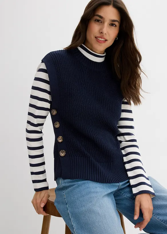 Strikket vest, bonprix