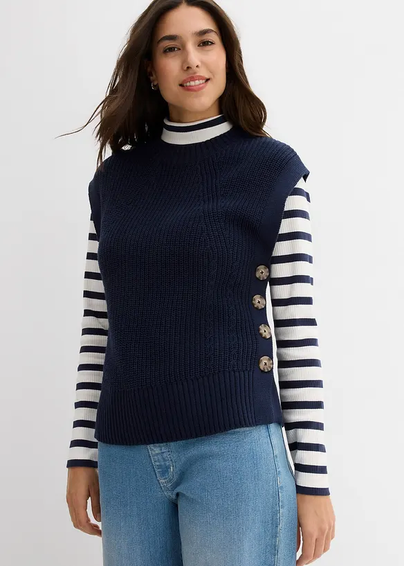 Strikket vest, bonprix