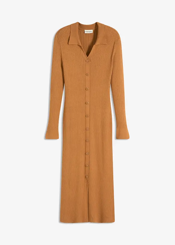 Strikket kjole i myk viskosemiks, bonprix