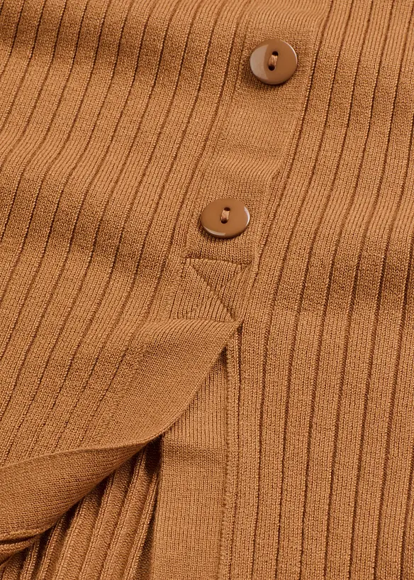 Strikket kjole i myk viskosemiks, bonprix