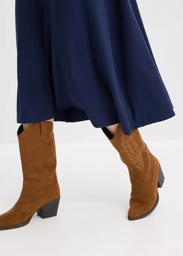 Jerseykjole i behagelig Punto di Roma-materiale, bonprix