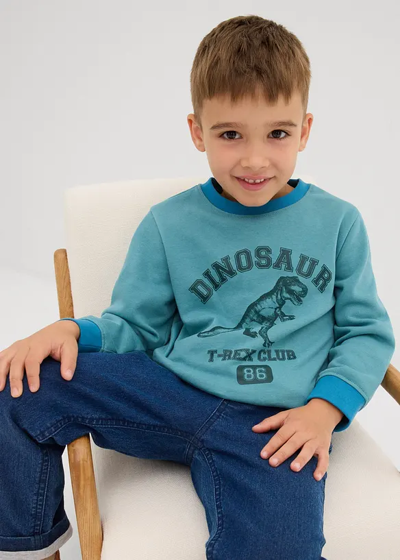 Sweatshirt i myk bomullsmiks, bonprix