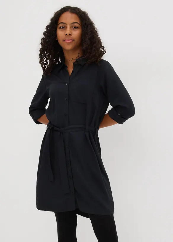 Skjortekjole i lett viskose, bonprix