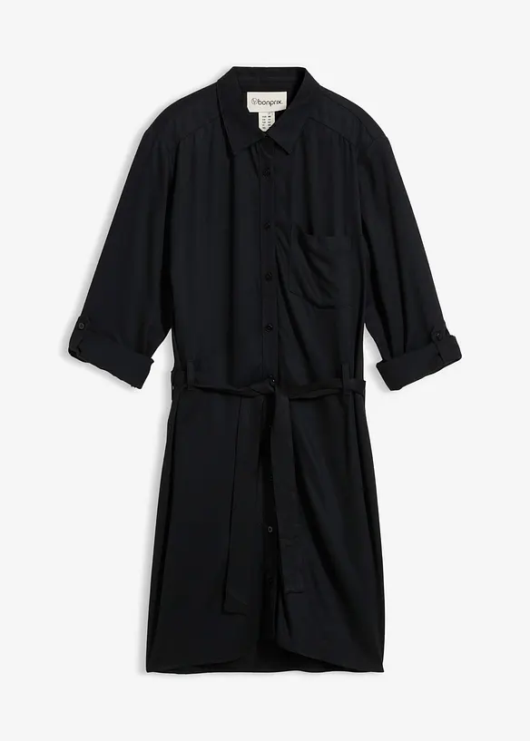 Skjortekjole i lett viskose, bonprix