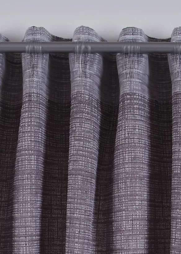 Ugjennomsiktig gardin i melert materiale med struktur (1-pack), bonprix