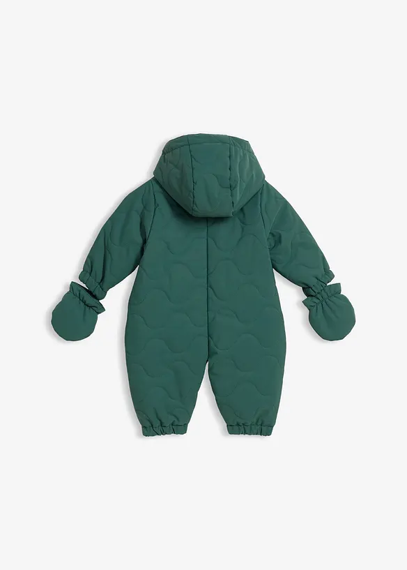 Vattert dress med votter som kan kneppes av, bonprix