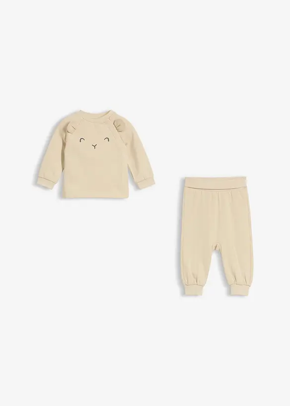 Joggedress med økologisk bomull (2-delt sett), bonprix