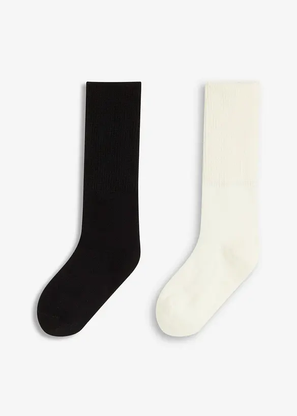 Myke sokker med bred kant (2-pack), bonprix