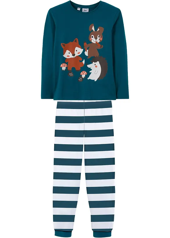 Pyjamas i 100% økologisk bomull  (2-delt sett), bonprix