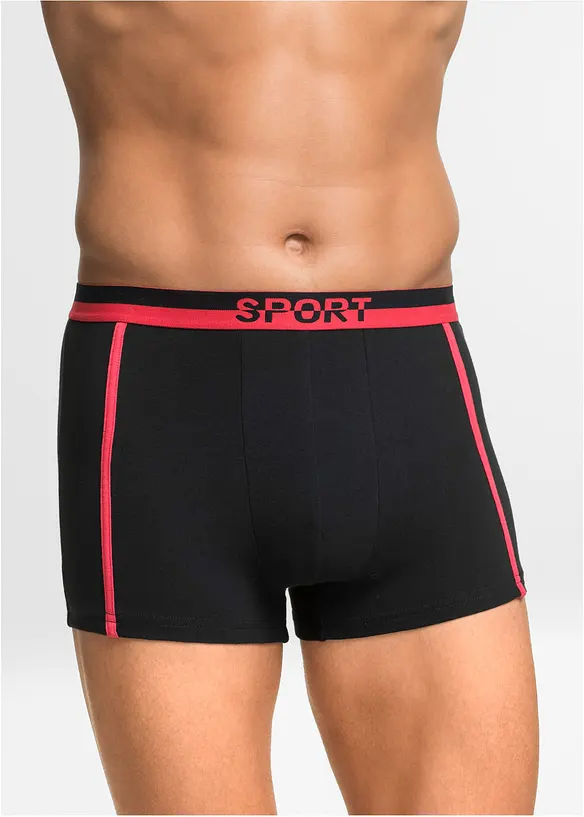 Boksershorts med bomull i ettersittende modell (3-pack), bonprix
