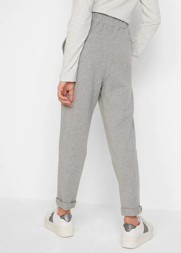 Behagelig sweatbukse med morsomt print, bonprix