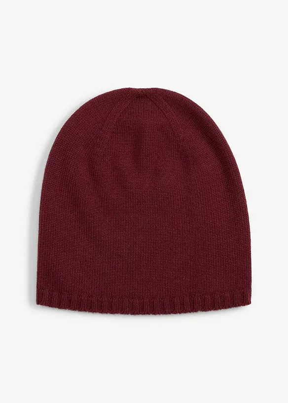 Finstrikket lue med merinoull, bonprix