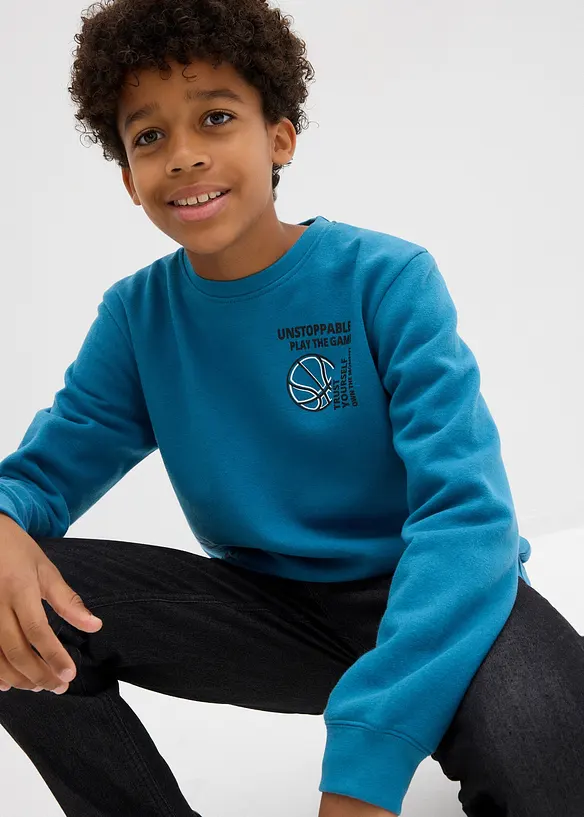 Sweatshirt i myk bomullsmiks, bonprix