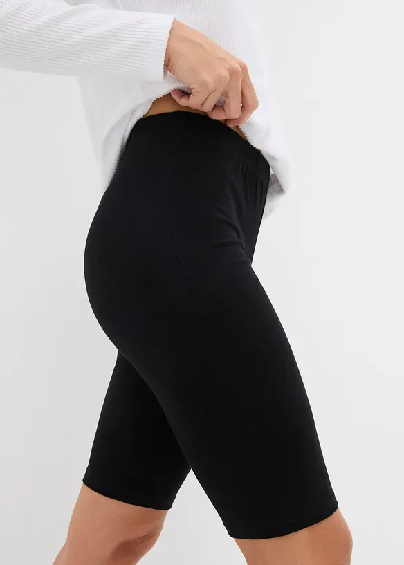 Sykkelbukse med lange ben (2-pack), bonprix