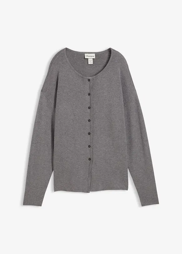 Cardigan i viskosemiks og innsvingt modell, bonprix