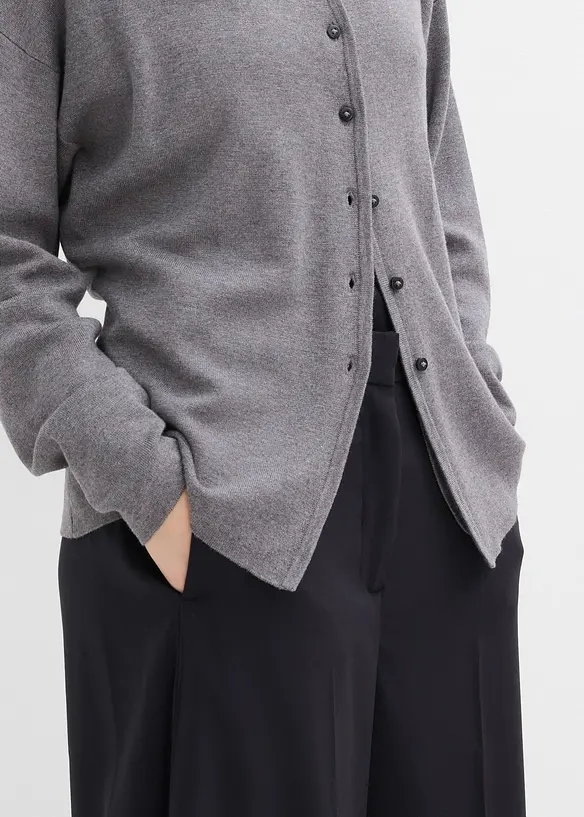 Cardigan i viskosemiks og innsvingt modell, bonprix