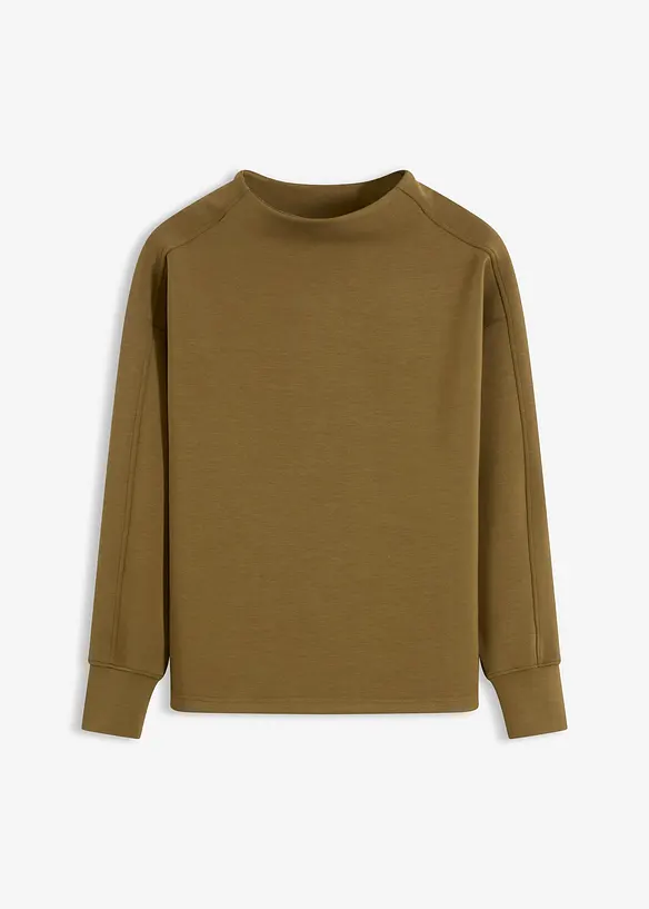 Oversized sweatshirt av mykt scubamateriale, bonprix