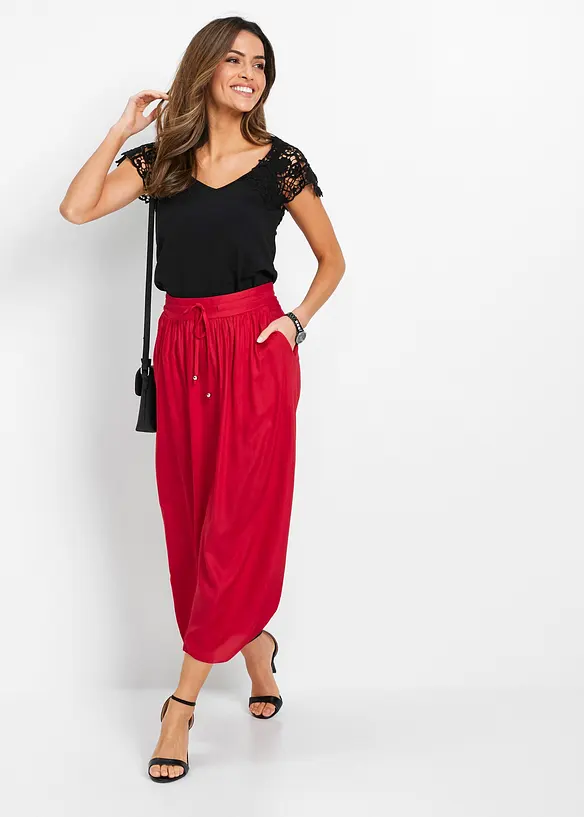 Maxiskj&oslash;rt i viskose, bonprix