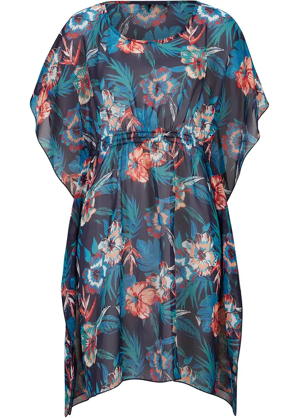 Lang strandtunika i lett chiffon, bonprix
