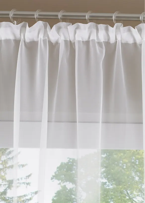 Gardinlengde med satengb&aring;nd, bonprix