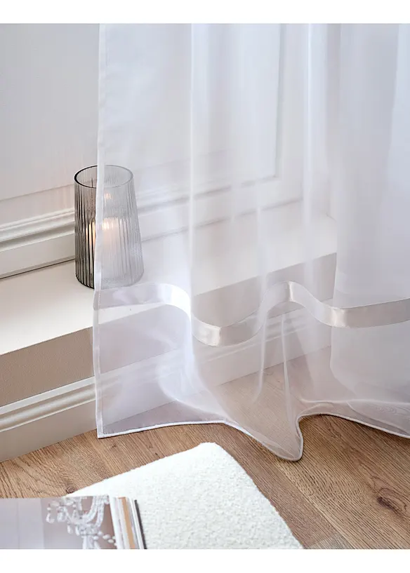 Gardinlengde med satengb&aring;nd, bonprix