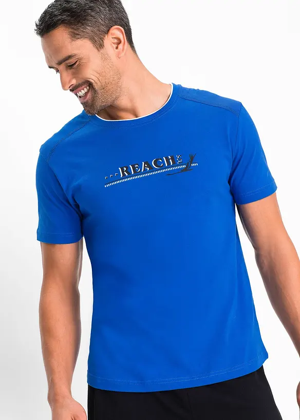 Kort pyjamas med myk bomull, bonprix