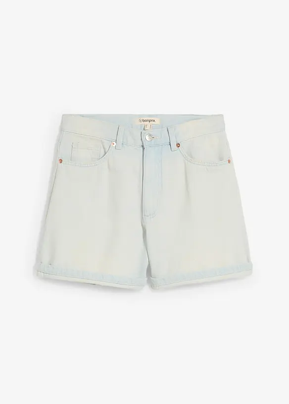 Jeansshorts High Waist, Low Stretch, bonprix