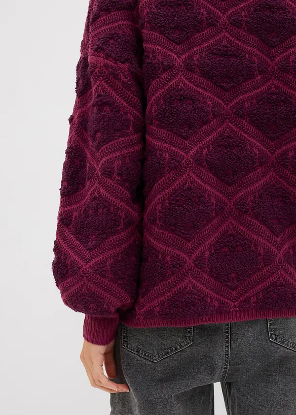 Strikket genser i boxy modell, bonprix