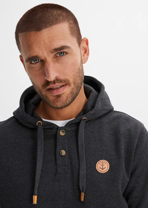 Sweatshirt med hette og myk børstet innside, bonprix